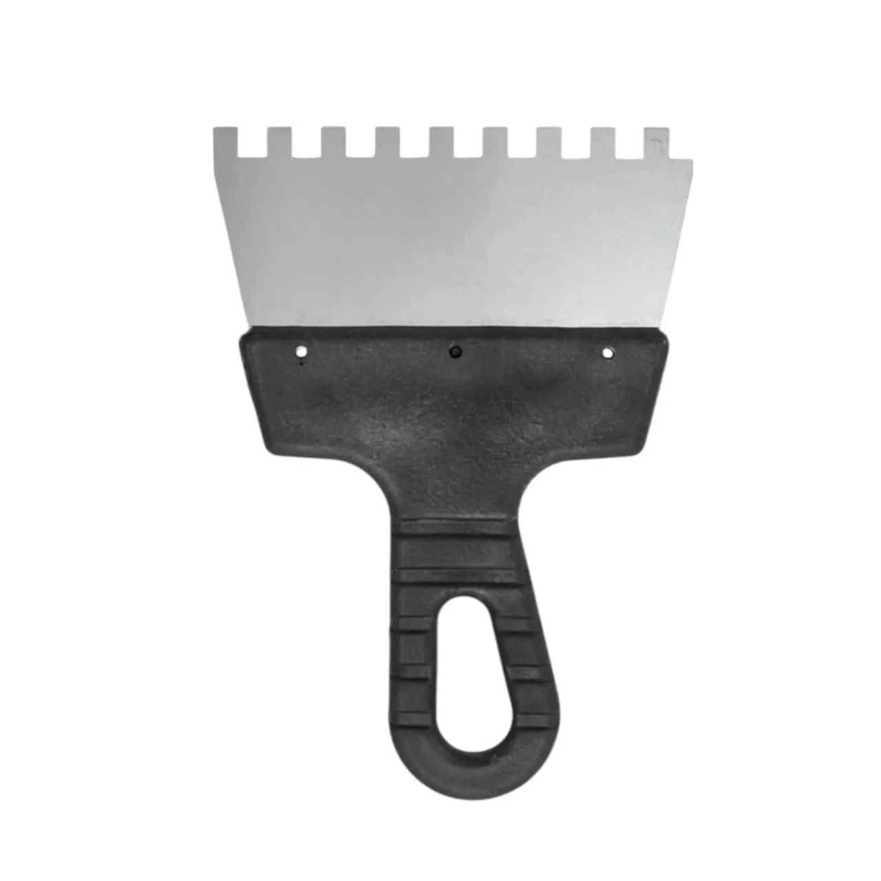 Шпатель зубчатый 150×8 мм с пластиковой ручкой, "MAXIMUM" MX 11687