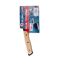 нож-топорик кованый для рубки и разделки мяса, деревянная рукоятка, 750гр., «maximum» mx 15289 оптом