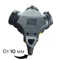 Колодка каучуковая на 3 розетки с защитными крышками, 16A/250V, IP 44,"MAXIMUM" MX 15166 оптом