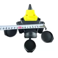 Колодка каучуковая на 3 розетки с защитными крышками, 16A/250V, IP 44,"MAXIMUM" MX 15166 оптом